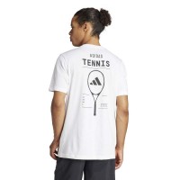 Adidas Tennis Category Graphic White T-Shirt  Offer + Cheap