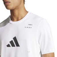 Adidas Tennis Category Graphic White T-Shirt  Offer + Cheap