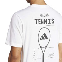 Adidas Tennis Category Graphic White T-Shirt  Offer + Cheap