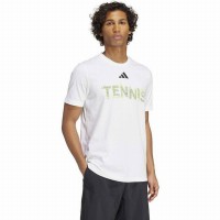 T-Shirt Adidas Tennis Graphic Branco  Oferta + Barato