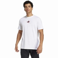 Camiseta Adidas Tennis Happy 3 Balls Graphic Branca  Oferta + Barato