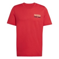 Adidas Wanted T-shirt rouge graphique