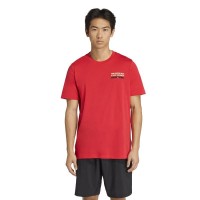 Adidas Wanted T-shirt rouge graphique