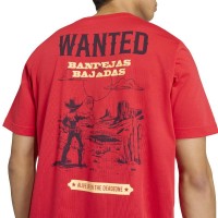Adidas Wanted T-shirt rouge graphique