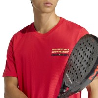 Adidas Wanted T-shirt rouge graphique