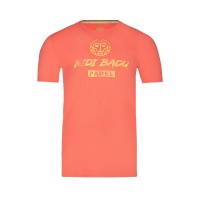 Cotton T-shirt Bidi Badu Mapalo Coral Light Yellow