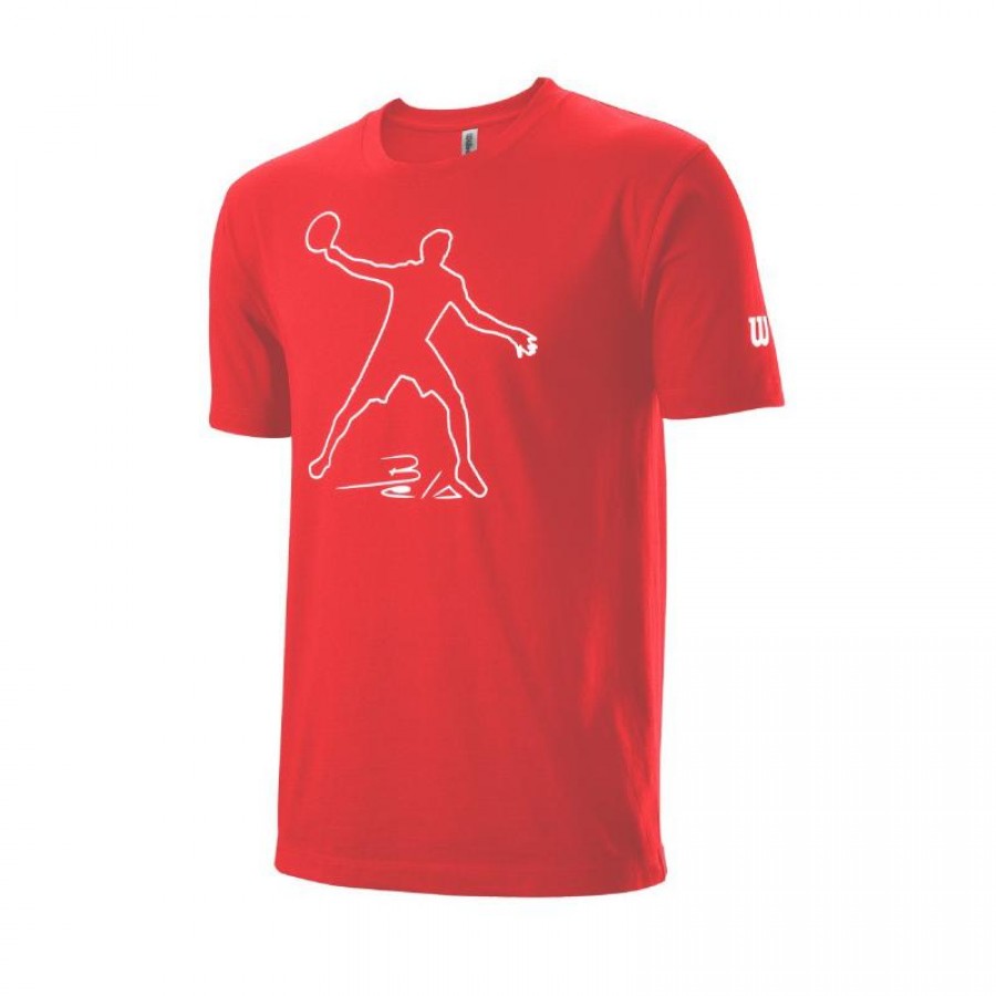 Algodon Wilson Bela Red T-Shirt PADELPOINT Algodon Wilson Bela Red T-Shirt