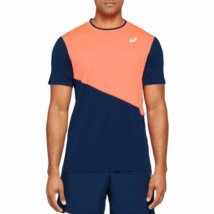 Camiseta Coral Peacoat do Asics Club
