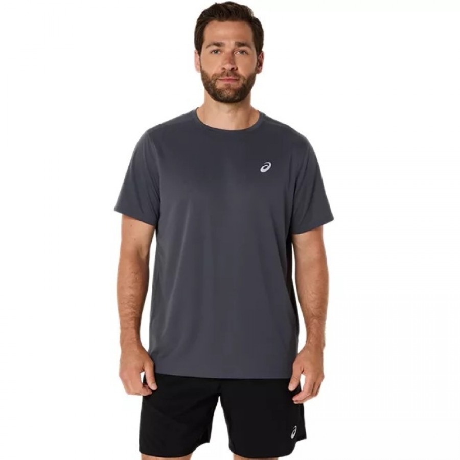 Camiseta Asics Core SS Top Gris Grafito  Oferta + Barato
