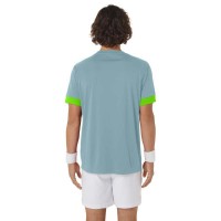 T-Shirt Asics Court Azul Lima Electrico  Oferta + Barato