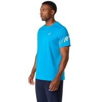Asics Icon SS Top Blue White Cream T-shirt