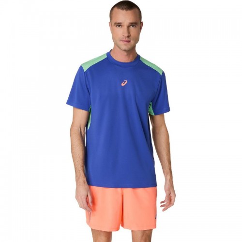 Asics Padel Court SS Top Cobalt Blue Mint T-Shirt