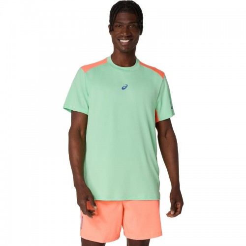 Asics Padel Court SS Top Mint Coral T-Shirt