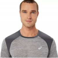 Asics Road SS Top T-Shirt Gris  Offre - Pas cher