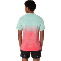 Camiseta Asics Seamless SS Top Coral Verde  Offer + Cheap