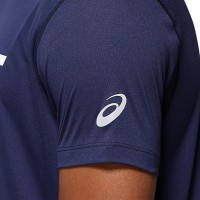 Asics Silver Blue Peacoat Glossy White T-Shirt PADELPOINT Asics Silver Blue Peacoat Glossy White T-Shirt