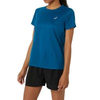 T-shirt femme Asics Silver Petrol Blue