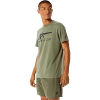 Asics Tiger Lichen Green T-Shirt PADELPOINT Asics Tiger Lichen Green T-Shirt