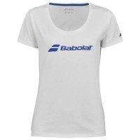 Camiseta Babolat Exercise Blanco Mujer