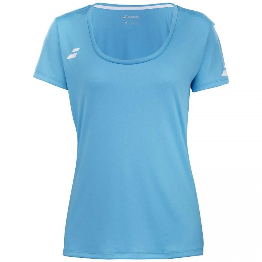 Camiseta Babolat joue Capsleeve Azul Cian Junior