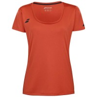 Camiseta Babolat Joue Capsleeve Rojo Naranja Junior