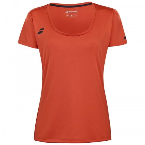 Camiseta Babolat Joue Capsleeve Rojo Naranja Junior
