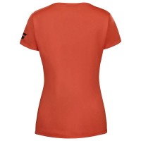 Camiseta Babolat Joue Capsleeve Rojo Naranja Junior
