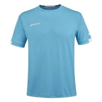 Camiseta Babolat Play Crew Col Azul Cian Junior
