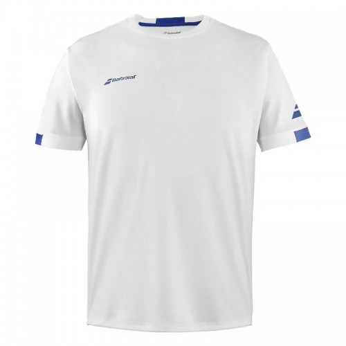 Camiseta Babolat joue Crew Neck Blanco Junior