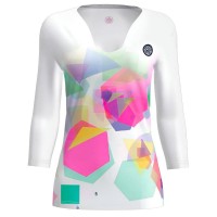 Bidi Badu Kaleido V-Neck White Mix Women''s T-Shirt  Offer + Cheap