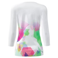 Bidi Badu Kaleido V-Neck White Mix Women''s T-Shirt  Offer + Cheap