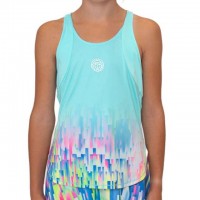 Camiseta Bidi Badu Melbourne Aqua Mix Junior  Offre - Pas cher