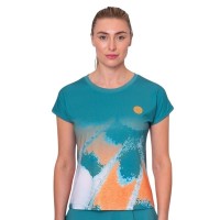 Camiseta Bidi Badu Melbourne Capsleeve Petroleo Naranja Mujer
