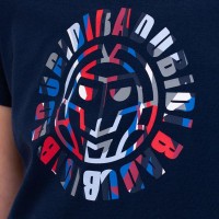Camiseta Feminina Bidi Badu New York Chill Azul Escuro Vermelho  Oferta + Barato