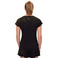 Bidi Badu Paris Capsleeve Black Gold Camiseta Feminina  Oferta + Barato