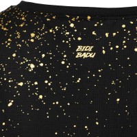 Bidi Badu Paris Capsleeve Black Gold Camiseta Feminina  Oferta + Barato