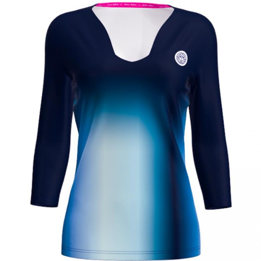Bidi Badu Spectrum V-Neck Aqua Bleu foncé T-Shirt Femme  Offre - Pas cher