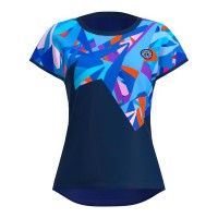 Camiseta Feminina Bidi Badu Spike Capsleeve Azul Escuro  Oferta + Barato