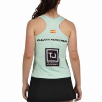 Bullpadel Claudia Fernandez Premier Padel Adies Water Green T-Shirt  Offer + Cheap