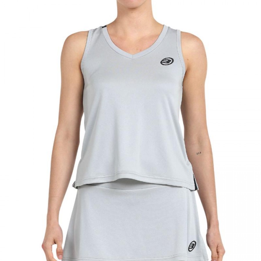 Camiseta Bullpadel Diles Gris Perla Bicolor  Oferta + Barato