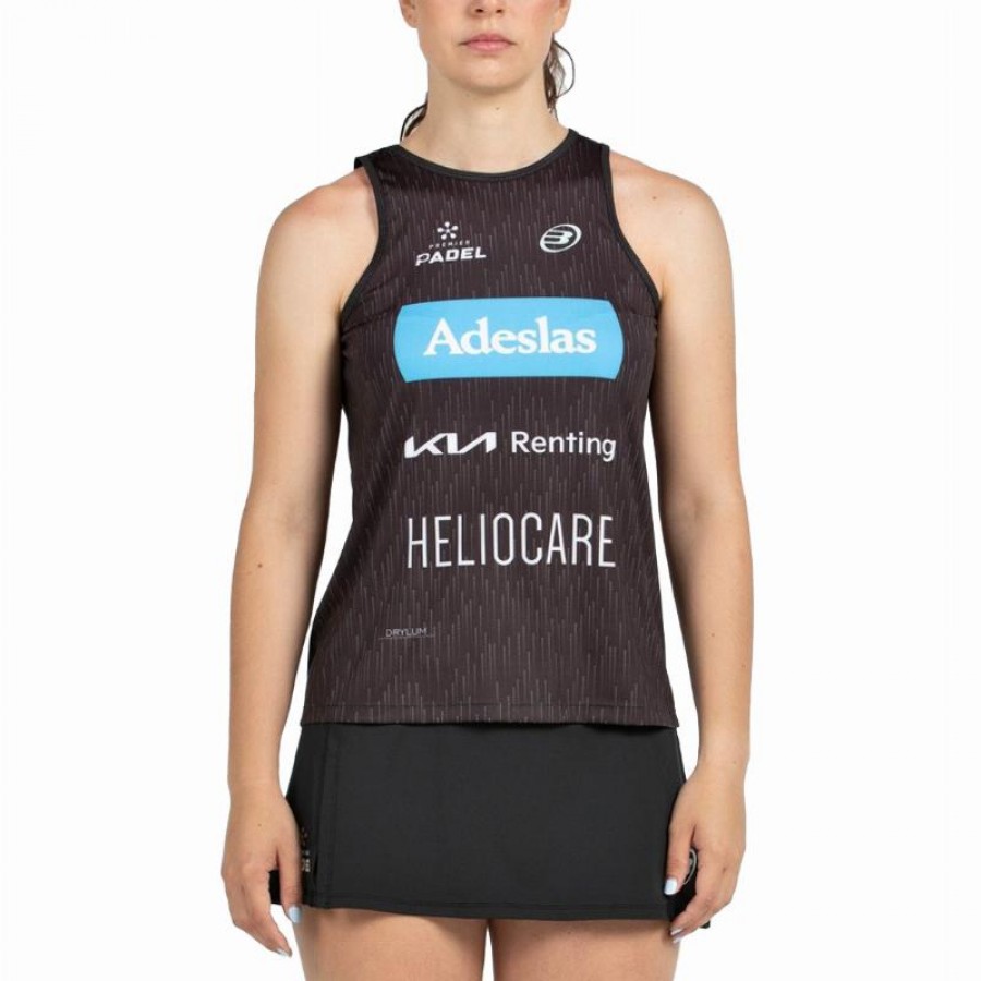 Bullpadel Gemma Triay Premier Padel Abure Black T-Shirt  Offer + Cheap