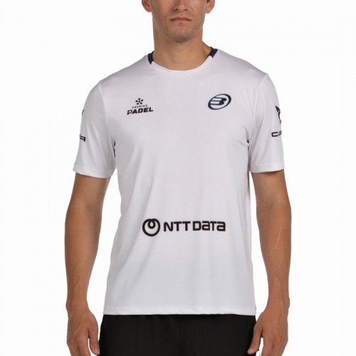 Bullpadel Juan Tello Premier Padel Lili White T-Shirt