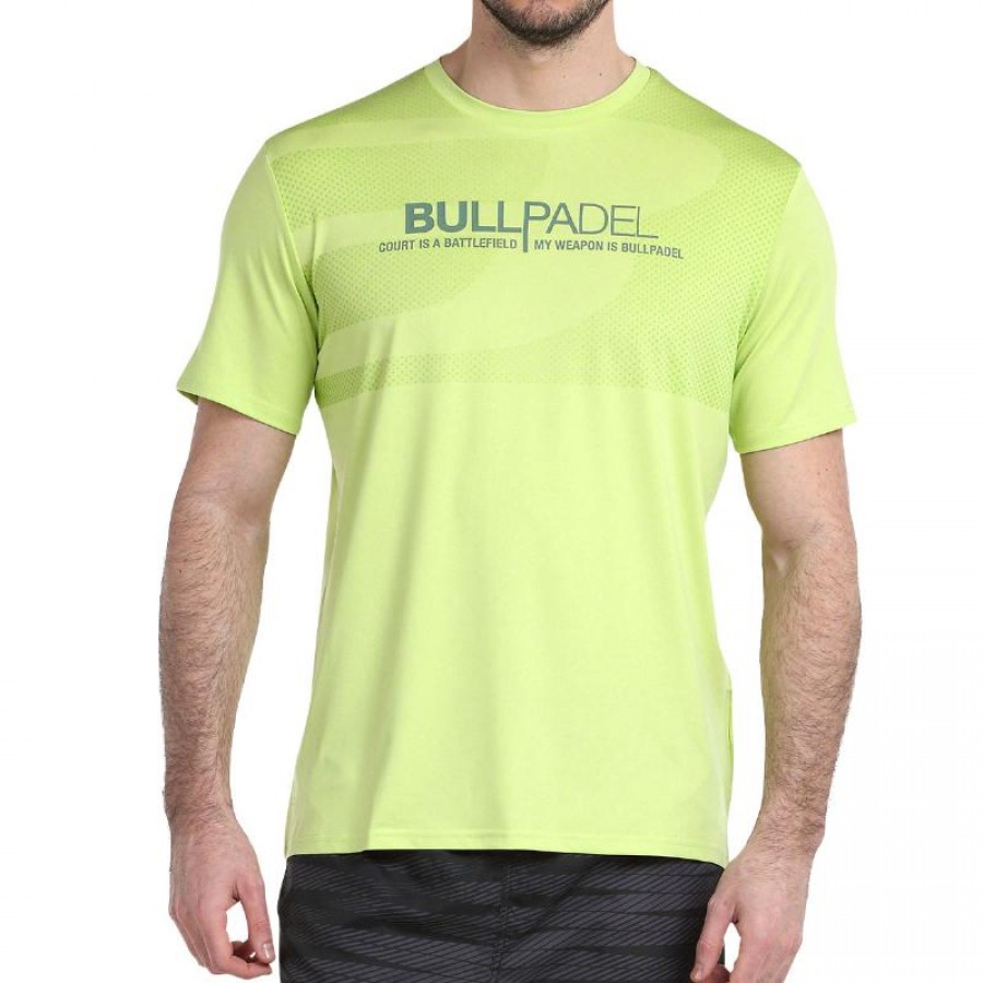 Camiseta Bullpadel Leteo Amarillo Azufre Vigore  Oferta + Barato