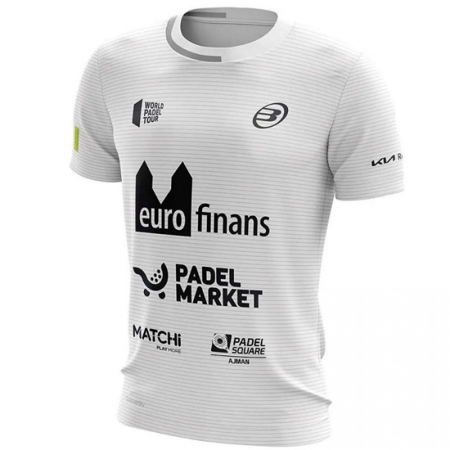 Bullpadel Paquito Navarro Linde Blanc T-Shirt Junior  Offre - Pas cher