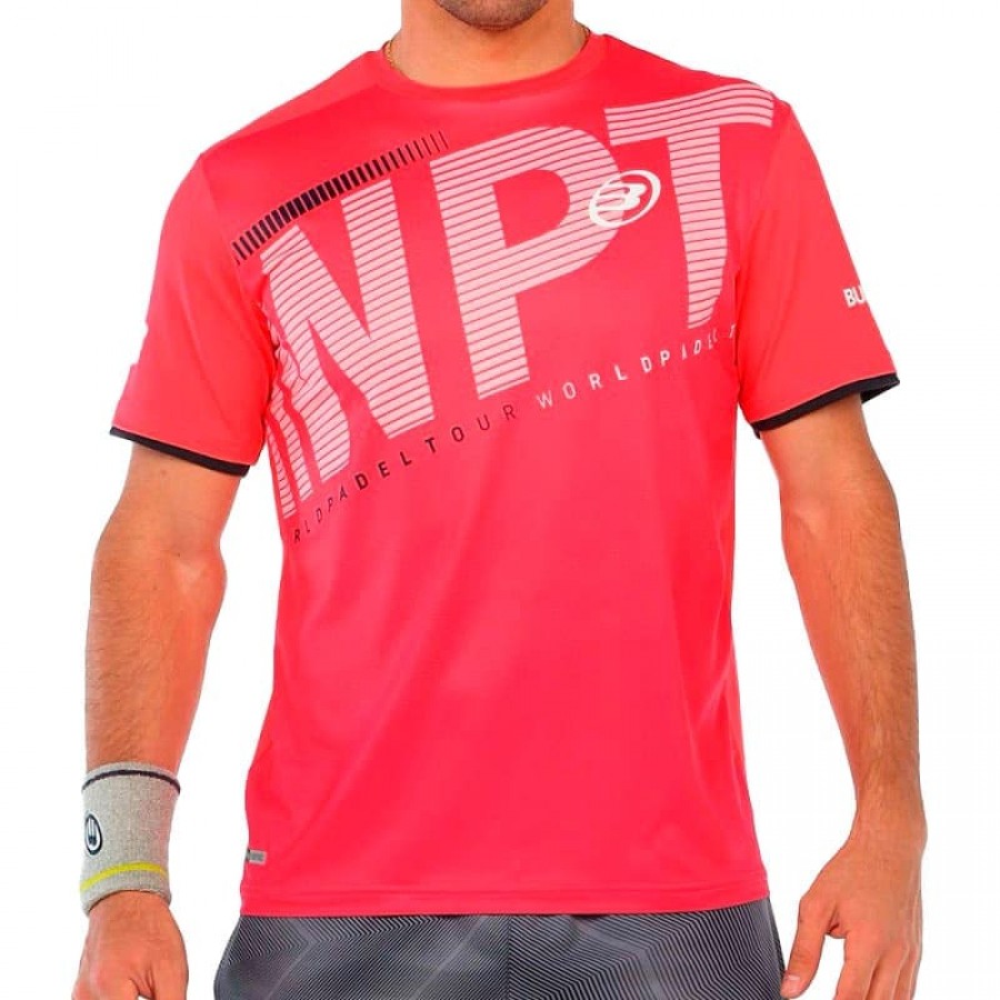 Camiseta Bullpadel Riter Carmesi Fluor  Oferta + Barato
