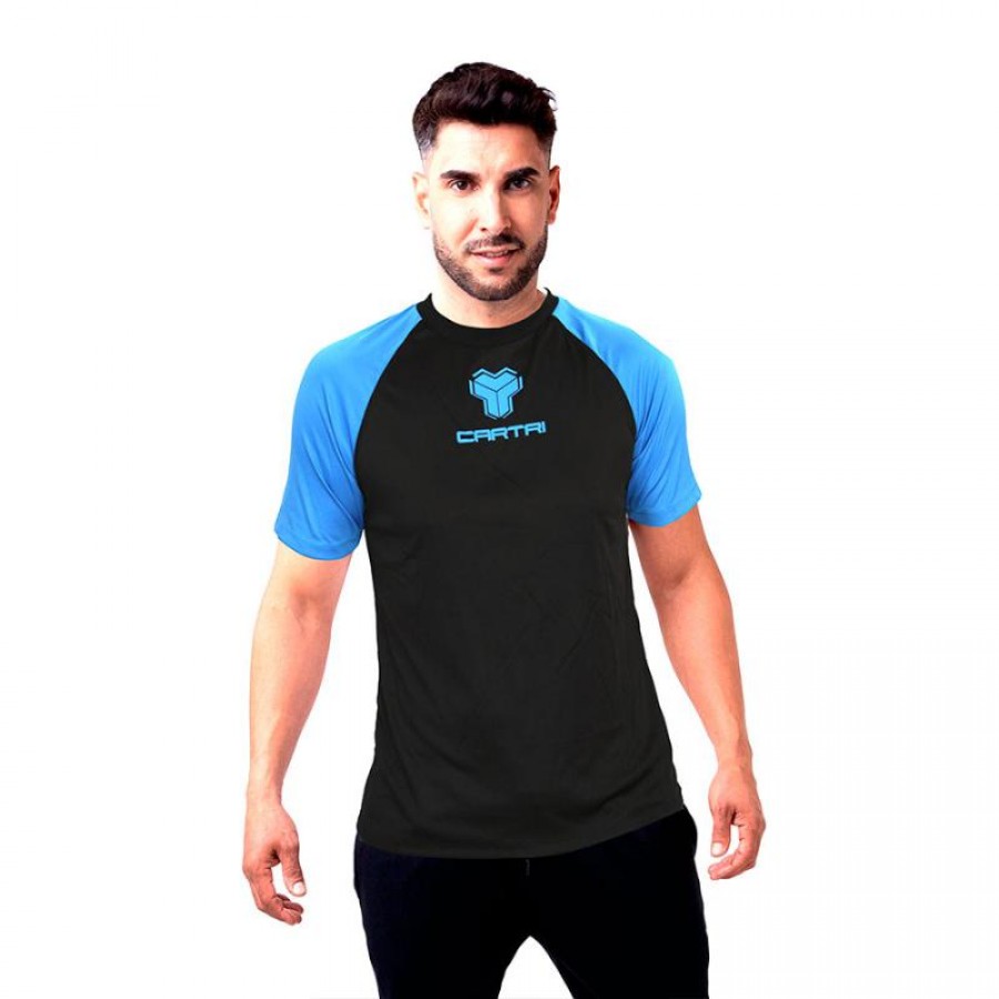 Cartri Match T-Shirt Black Blue  Offer + Cheap
