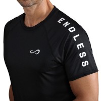 Camiseta preta icônica Endless Feisty  Oferta + Barato