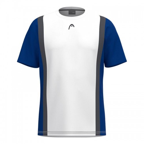 Head Club 25 Tech White Blue Royal Junior T-Shirt