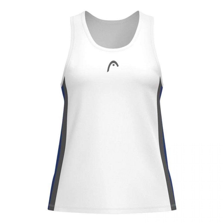 Camiseta Head Club 25 Tech White Royal Blue para Mulheres  Oferta + Barato