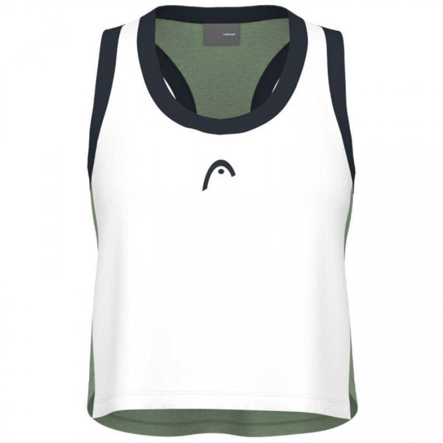 Cabeca das mulheres jogar Crop Top branco verde T-Shirt  Oferta + Barato